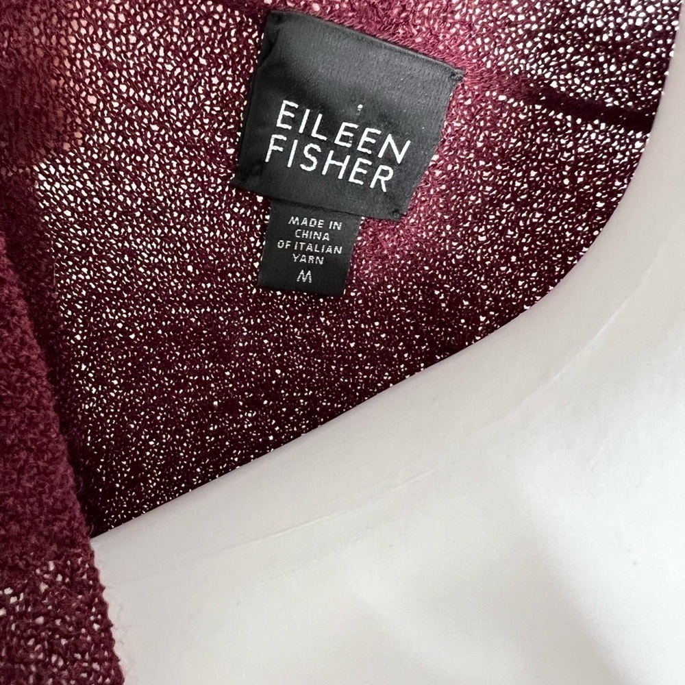 Eileen Fisher 100% Wool Open Front Vest - Picture 5 of 6